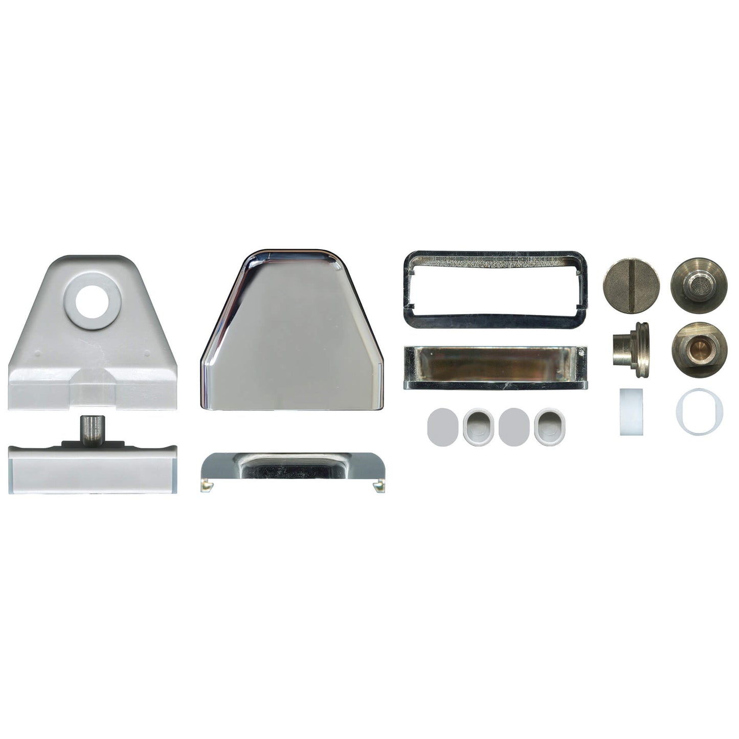 Shower Screen Hinge Pivot Set - Chrome (20pcs) for Mirage & Contour Frameless | Rollers and More Australia