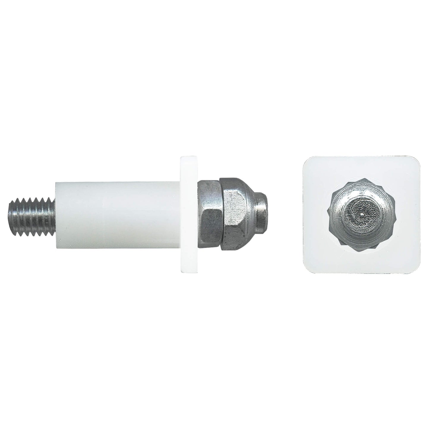 Bi-Fold Door Bottom Pivot Insert - White | Suits Barracuda | Rollers and More Australia