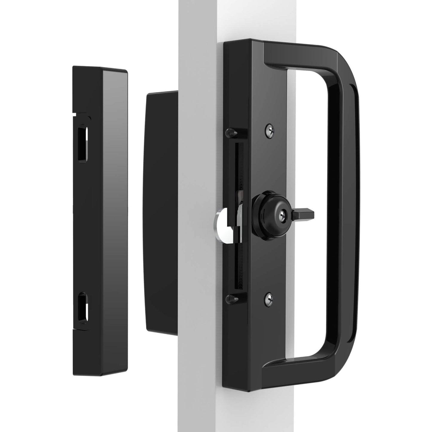 Sliding Patio Door Lock - Black, Non-Keyed | Rollers and More AU