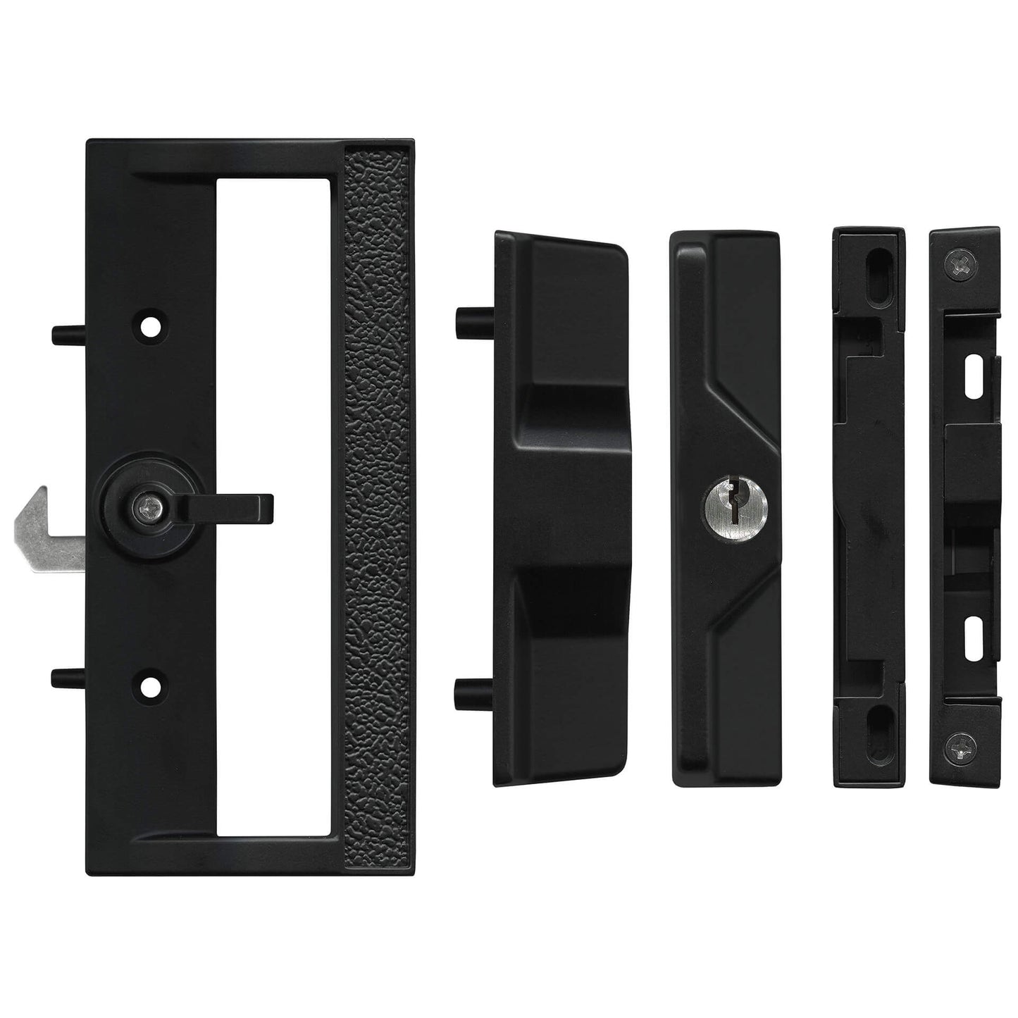 Sliding Patio Door Lock | Key Lockable | Black | Rollers and More
