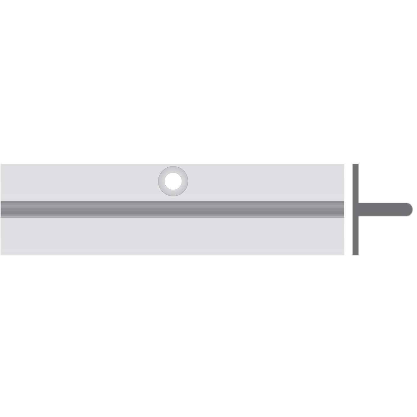 25mm x 25mm 2.5m Sliding Door Track 'T' Profile – Durable Steel Track for Sliding Doors | Australian Made | Track & Accessories for DIY & Trade