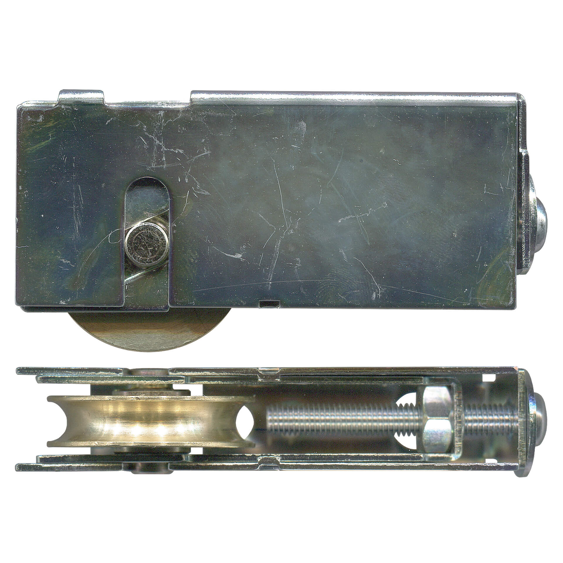 Adjustable Sliding Door Carriage & Roller - Brass Bearing - 35kg Capacity