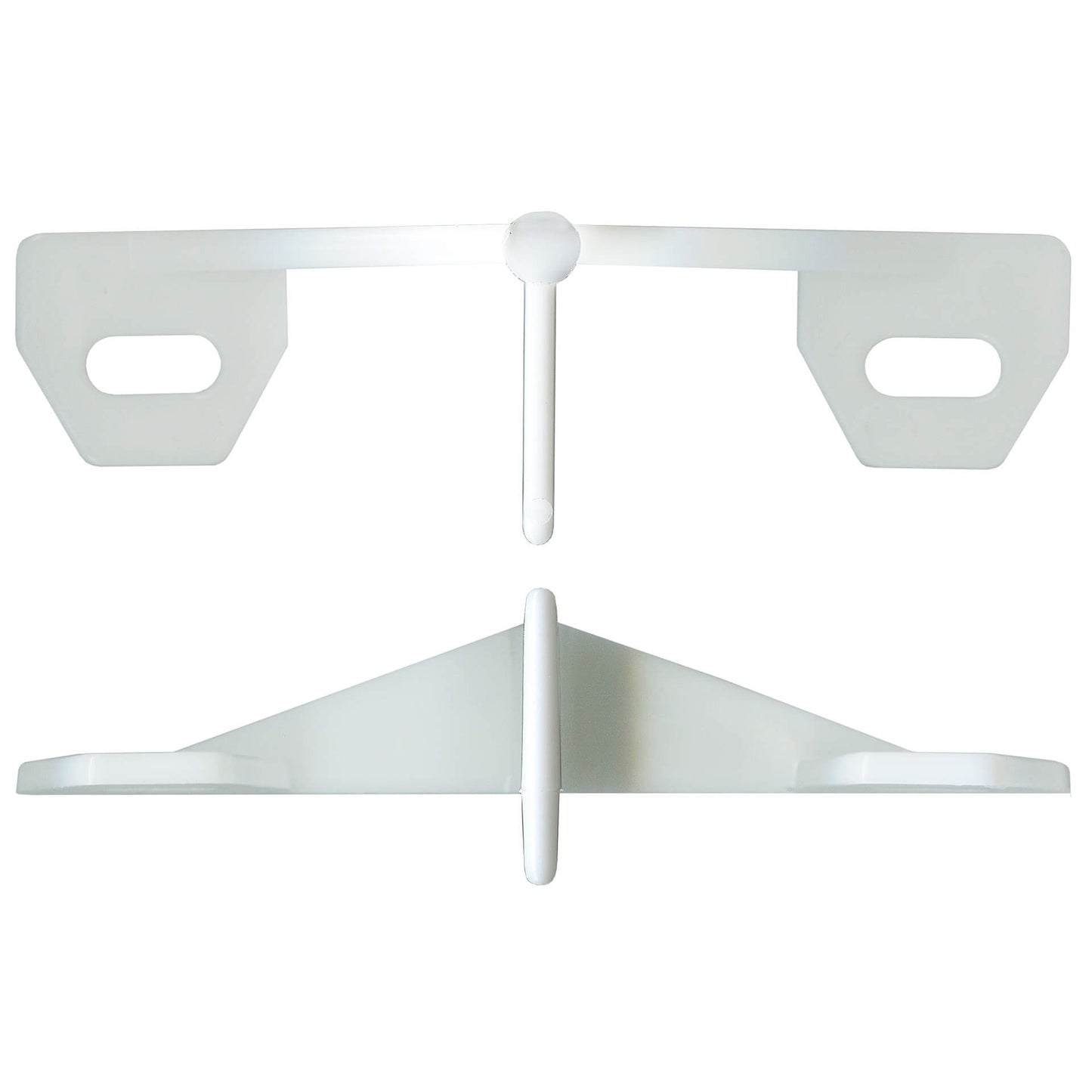 Cavity Door Floor Guide - White Plastic Butterfly Style | Rollers and More Australia