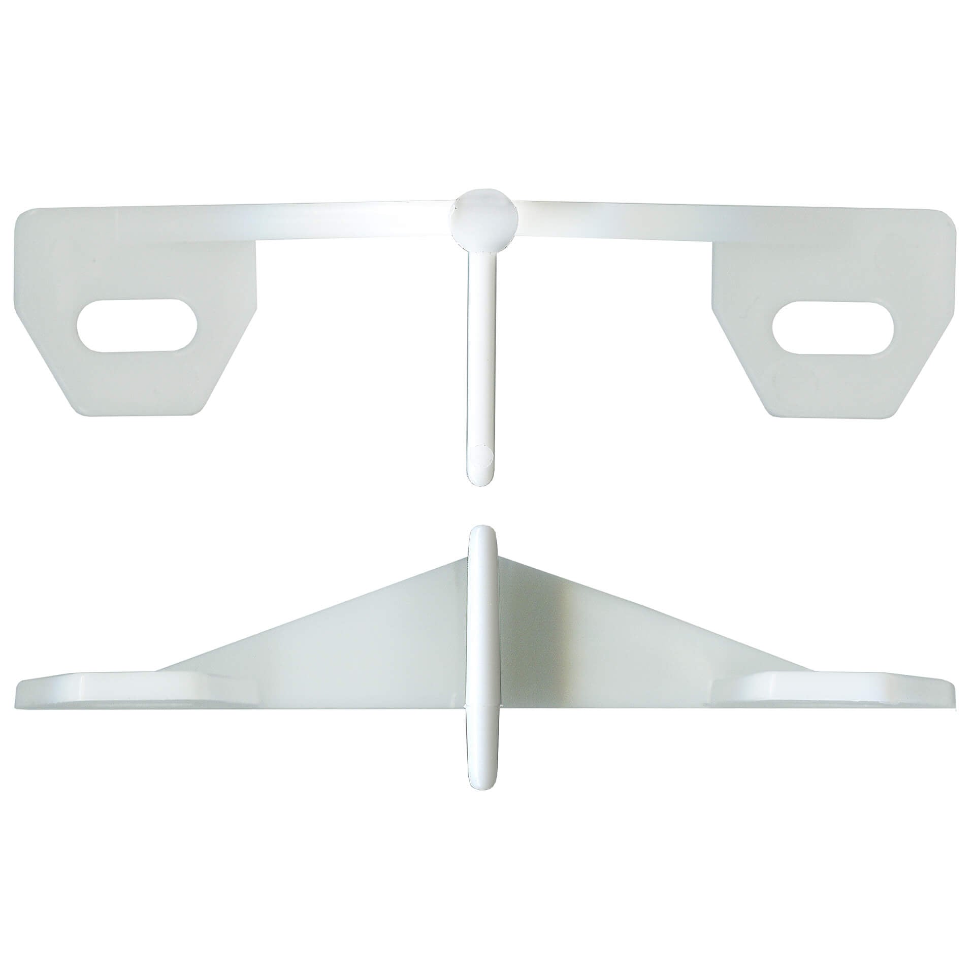 Cavity Door Floor Guide - White Plastic Butterfly Style | Rollers and More Australia