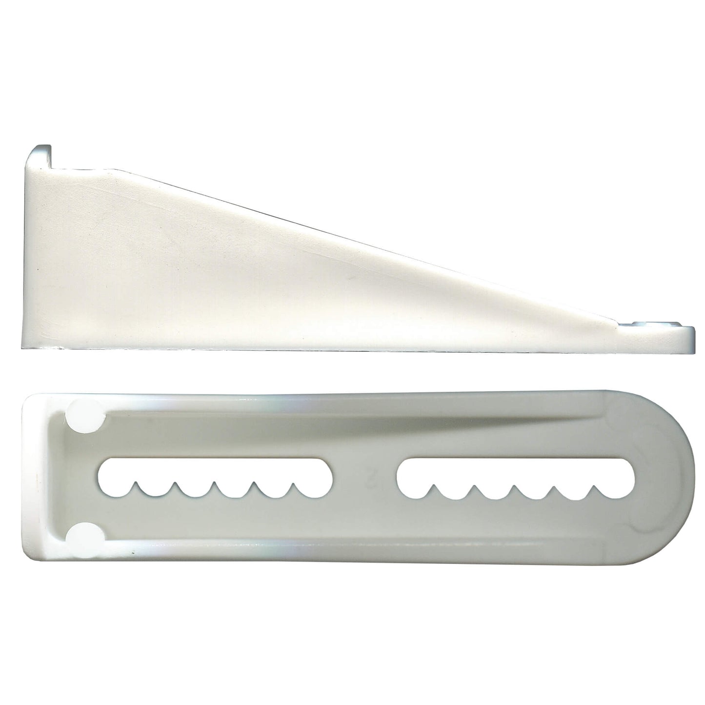 White Plastic Sliding Door Stop | Durable Replacement Part for Patio Doors