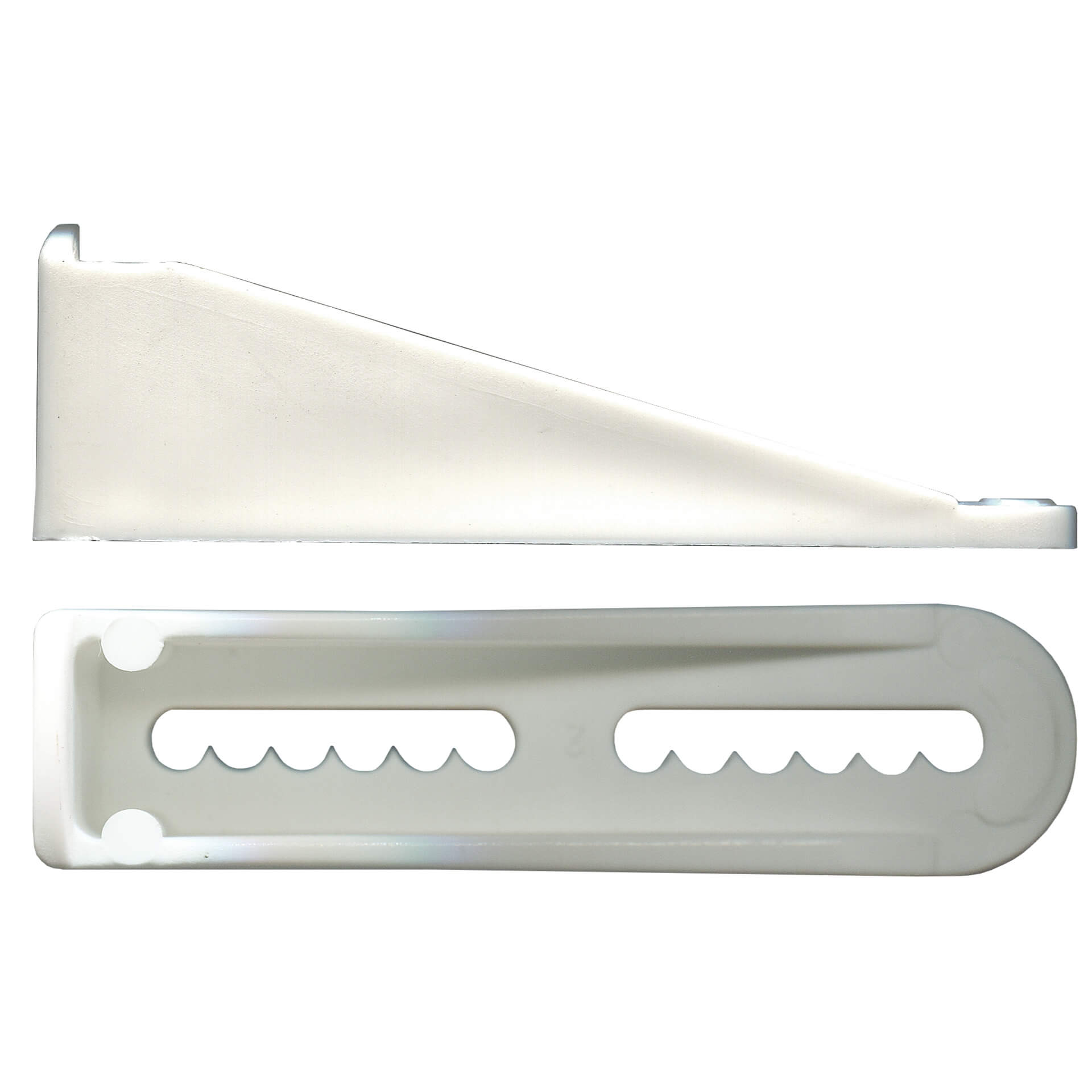 White Plastic Sliding Door Stop | Durable Replacement Part for Patio Doors