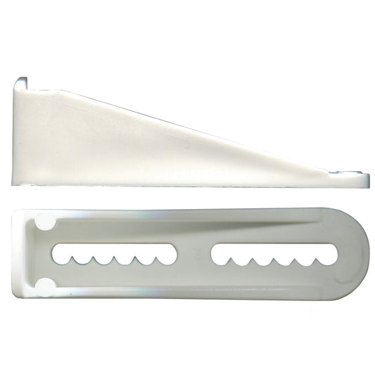 White Plastic Sliding Door Stop | Durable Replacement Part for Patio Doors