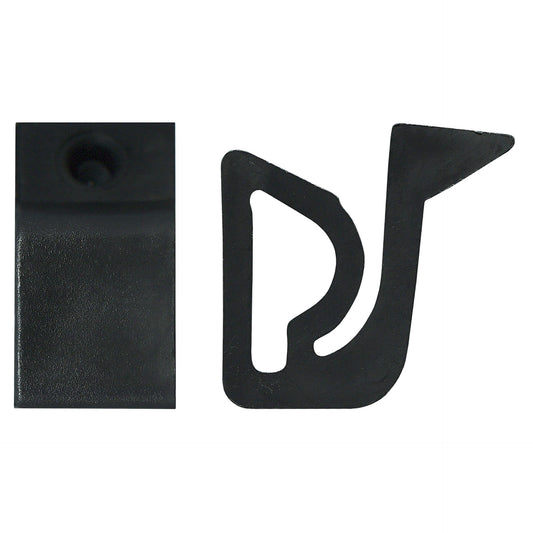 Black Plastic Sliding Door Stop for Top Track | Australian Replacement Part