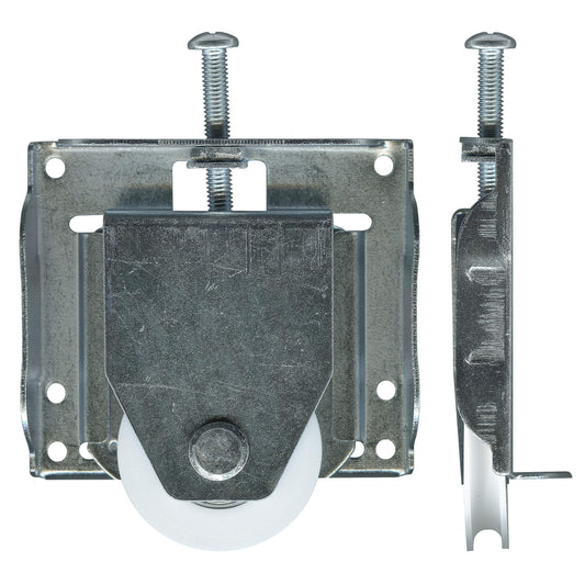 Carriage adjustable & roller, Suit wardrobe door - Rollers and More Australia