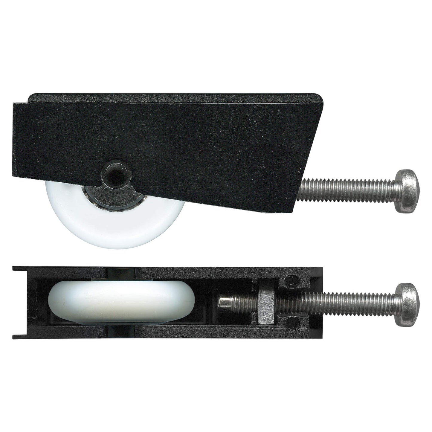 Carriage adjustable & roller, Suit wardrobe door - Rollers and More Australia