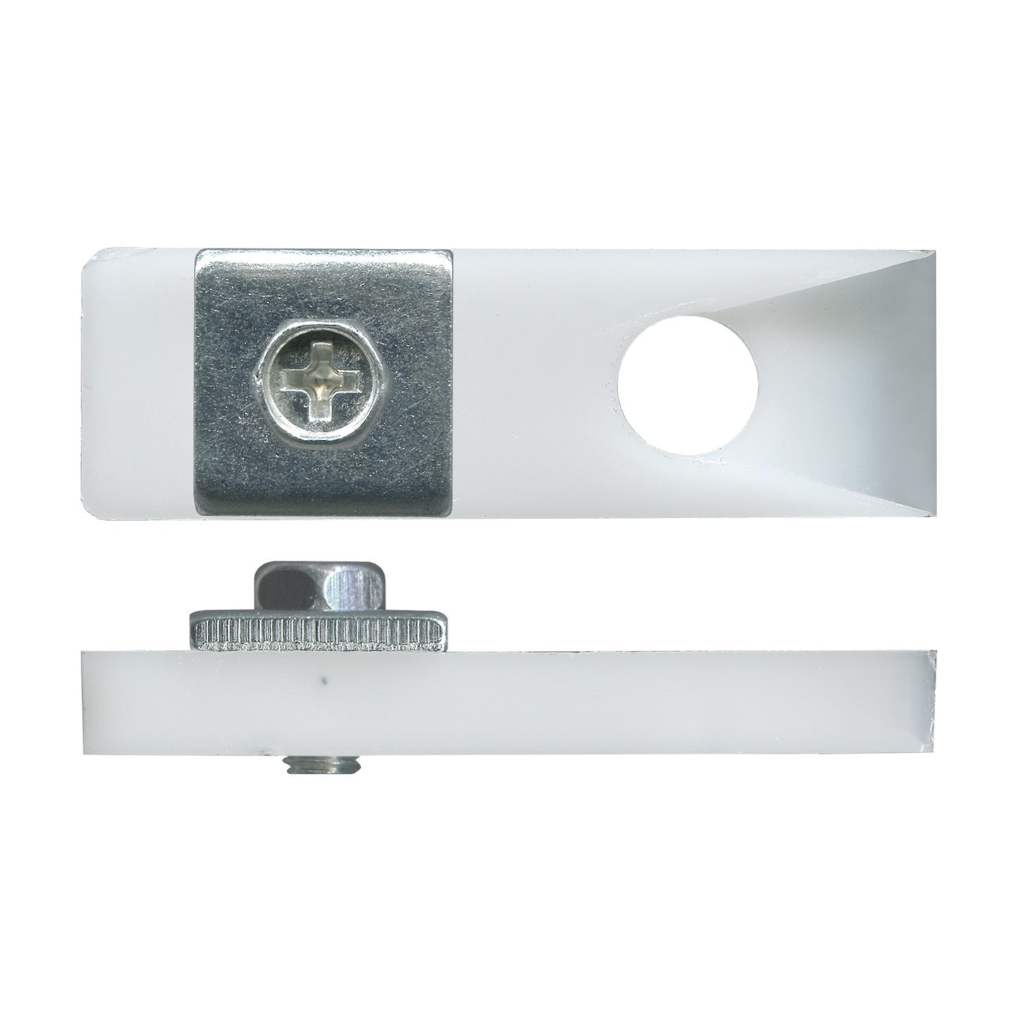 Bi-Fold Door Pivot Socket with 8mm Hole (White) | Australian Hardware