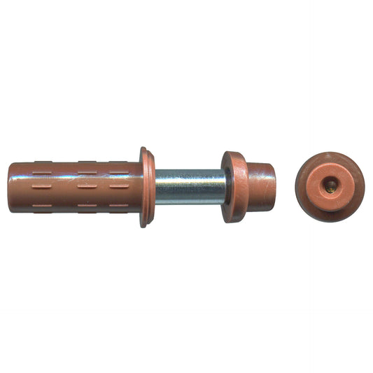 Bi-Fold Door Top Pivot Insert – 11mm Round Brown | Rollers and More Australia
