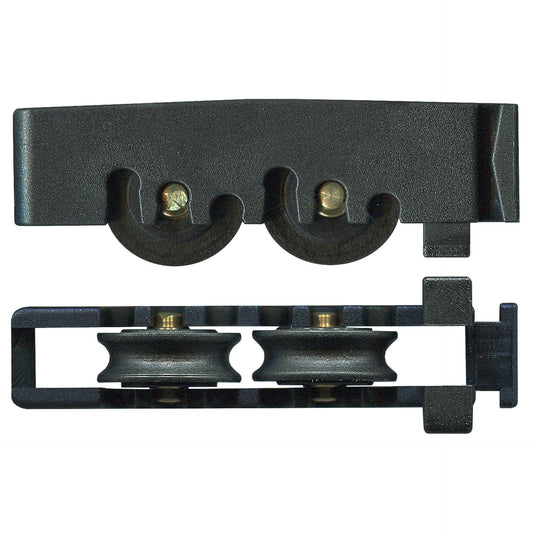 Australian Adjustable Roller & Carriages Window Roller & Carriage - Black | Rollers and More