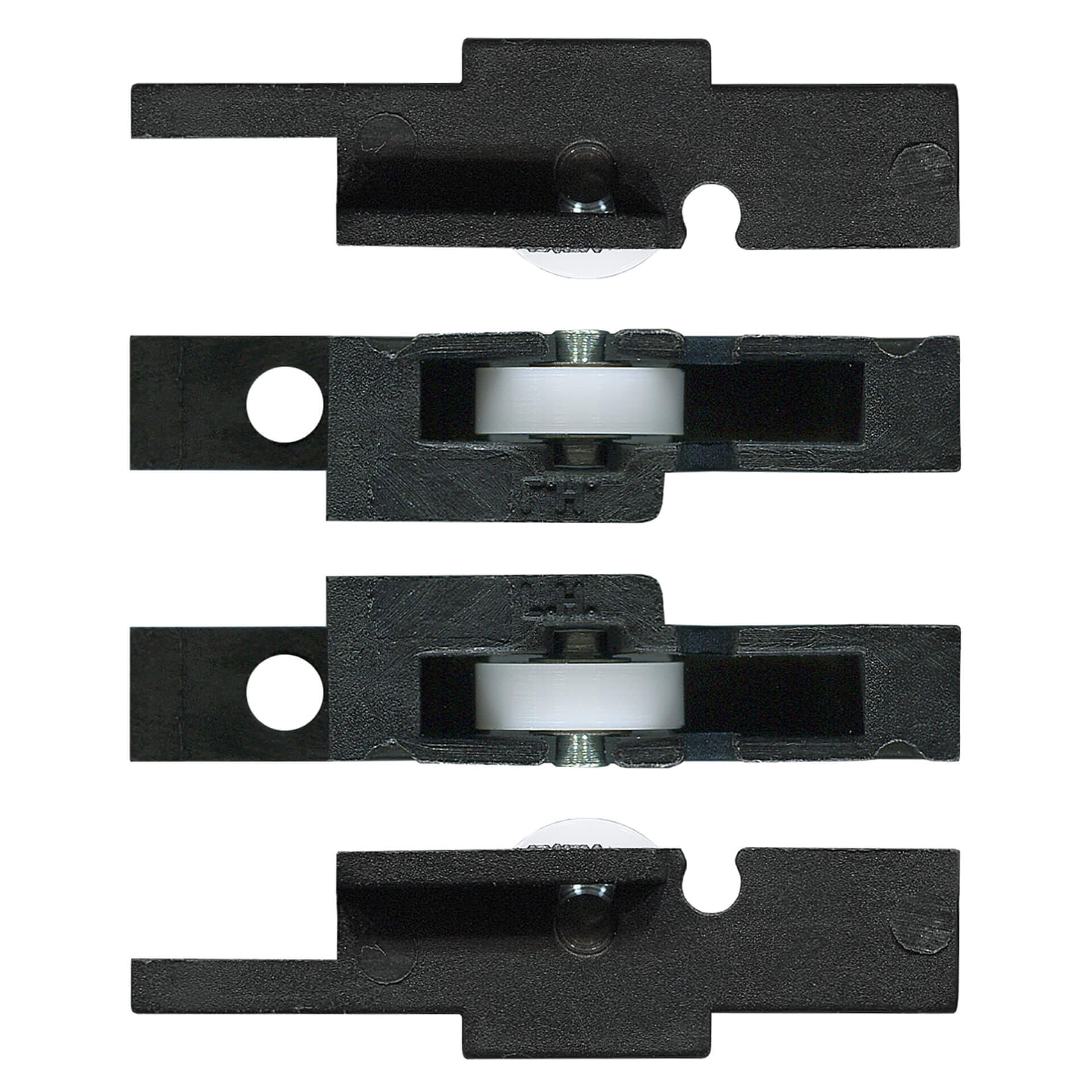 Australian Adjustable Roller & Carriage Window Roller & Carriage - Black | Rollers and More