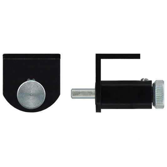 Sliding Window Push Lock 13.5mm Throw Angled (Black) | Australian Hardware