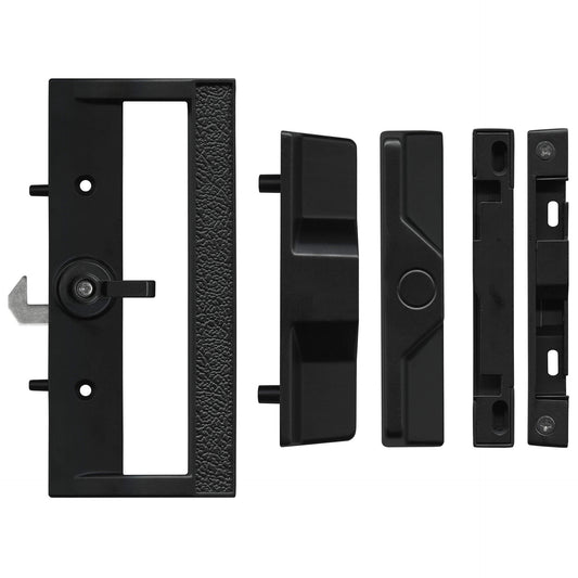 Black Sliding Patio Door Lock - Non-Keyed | Rollers & More