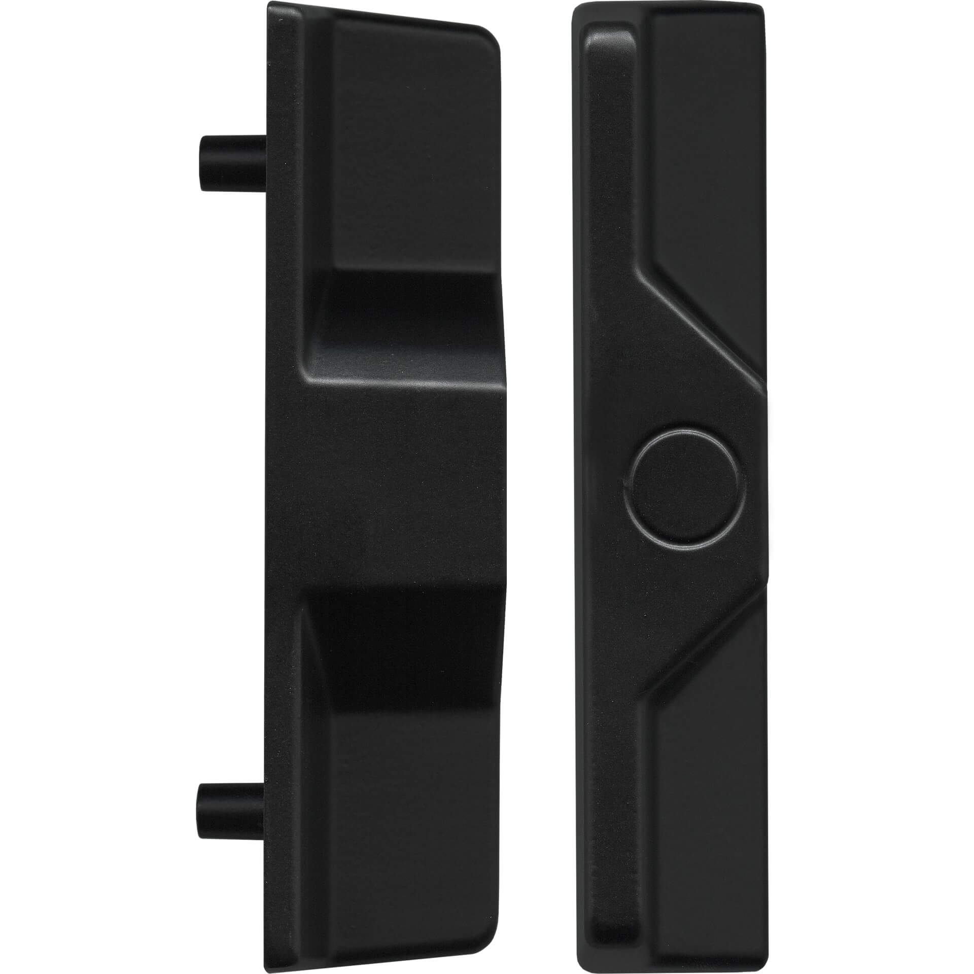 Sliding Patio Door Lock Pull - No Cylinder Hole | Black 82mm