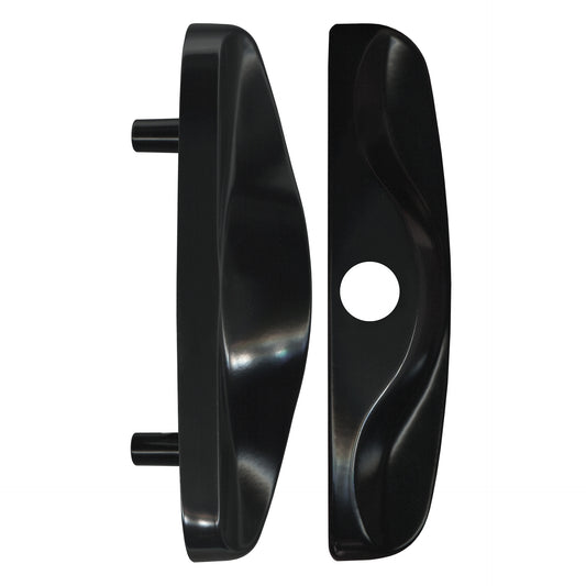 Black Lock Pull for Sliding Patio Doors | 82mm Hole Centre