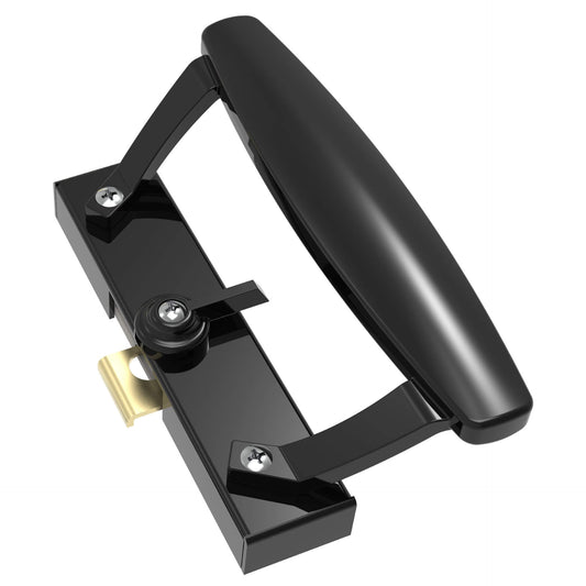 Sliding Door Lock for Patio Doors | Black, 77mm | Rollers and More