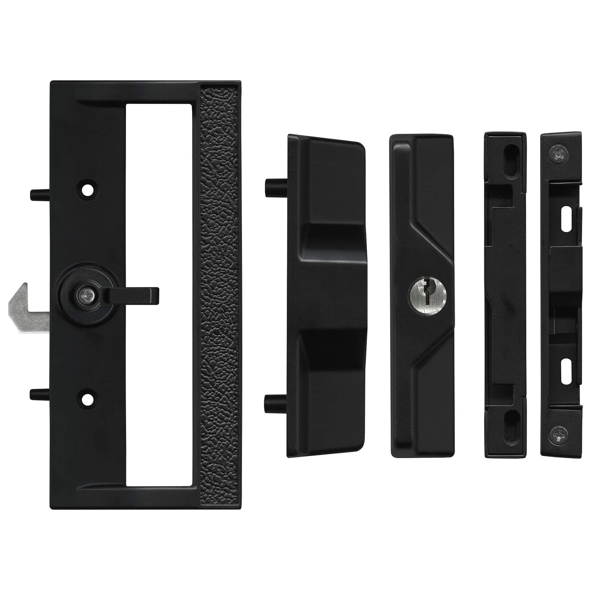 Sliding Patio Door Lock | Key Lockable | Black | Rollers and More