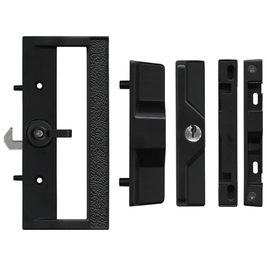Sliding Patio Door Lock | Key Lockable | Black | Rollers and More