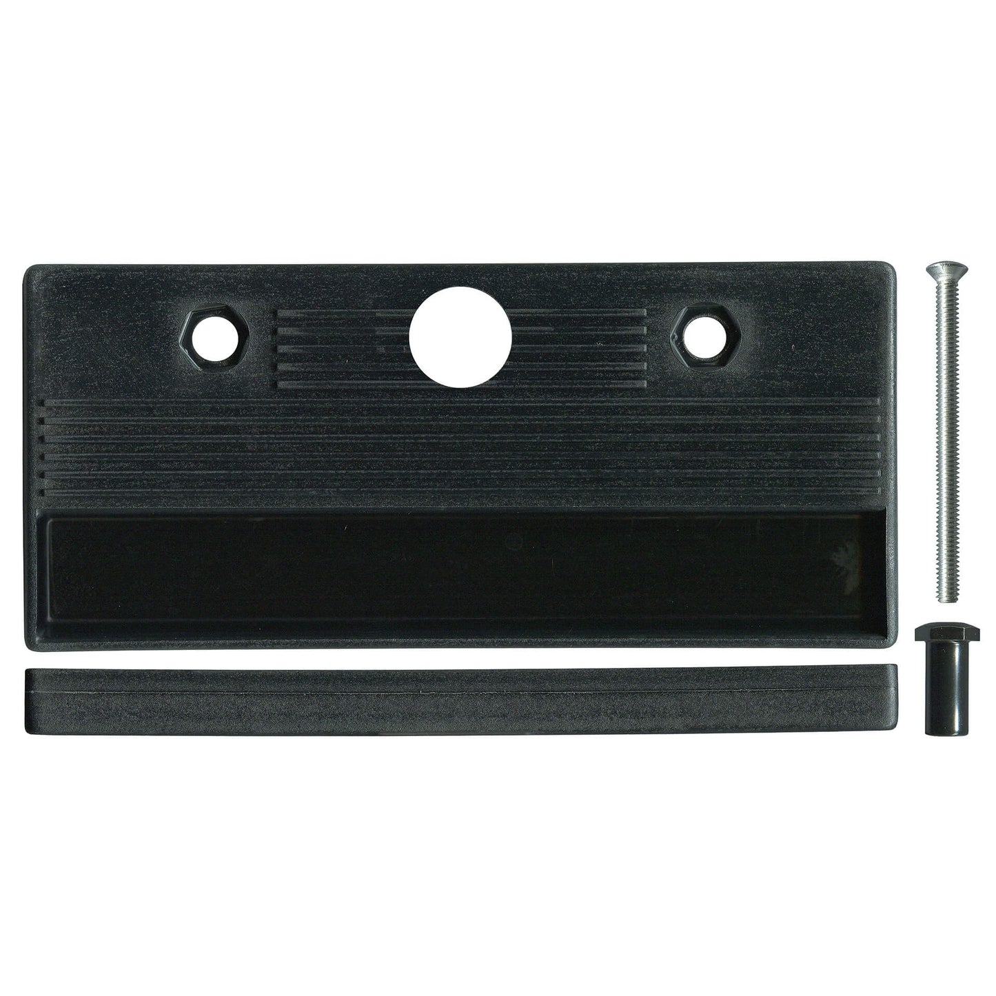 Black Sliding Patio Door Lock Pull | 82mm Hole Centre