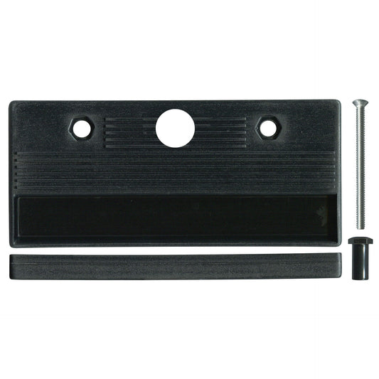 Black Sliding Patio Door Lock Pull | 82mm Hole Centre