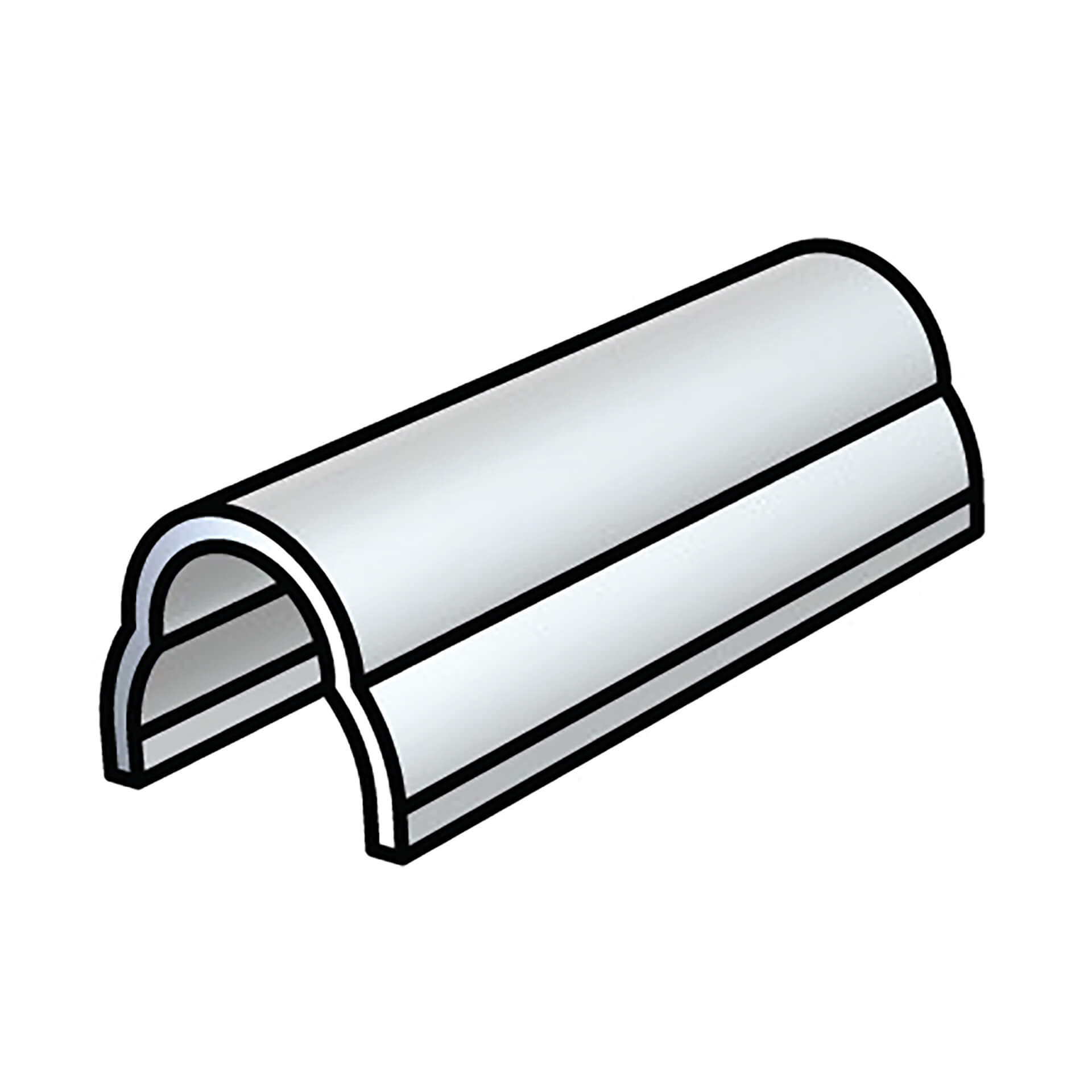 Stainless Steel 2375mm Track Cover for Sliding Doors & Windows – Durable Australian Hardware for DIY & Trade Professionals