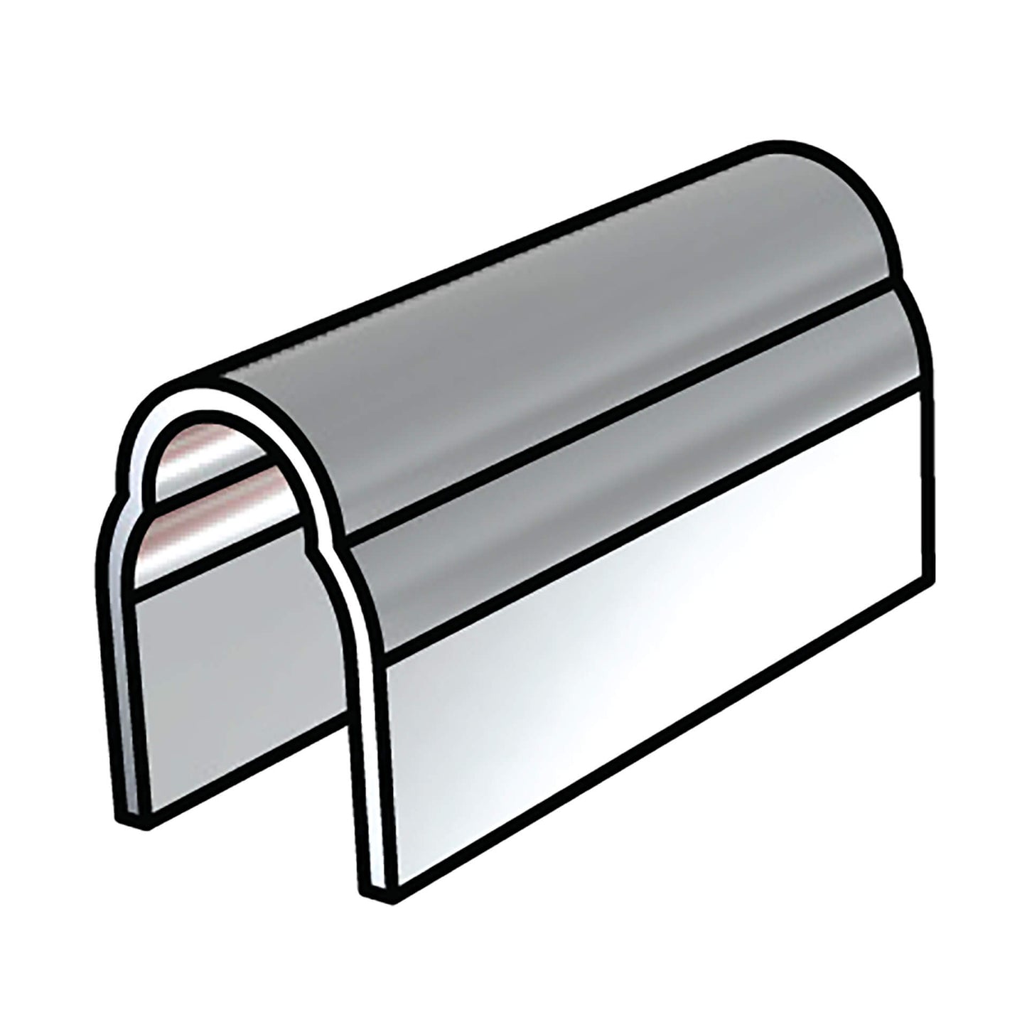 Stainless Steel 2375mm Track Cover for Sliding Doors & Windows – Durable Australian Hardware for DIY & Trade