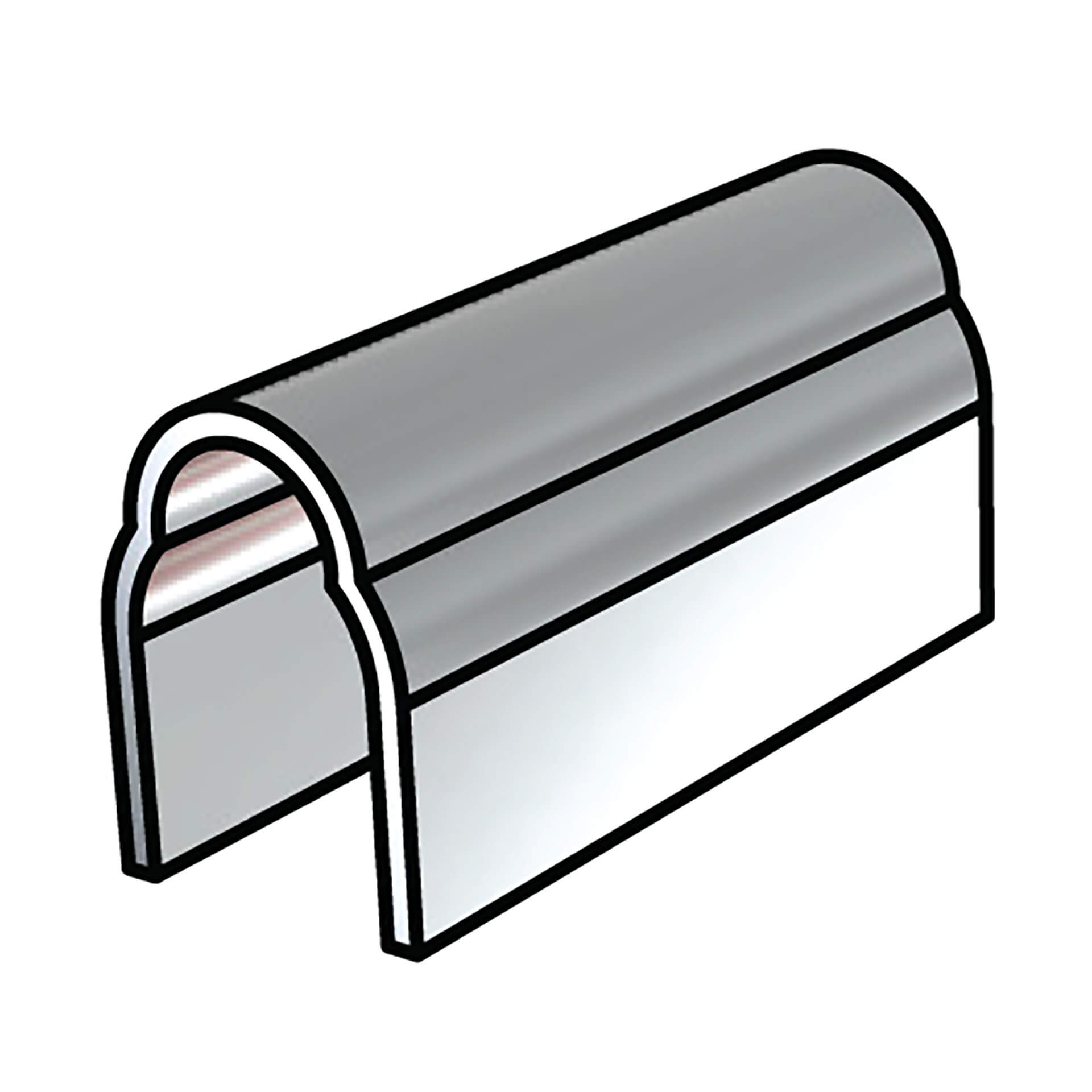 Stainless Steel 2375mm Track Cover for Sliding Doors & Windows – Durable Australian Hardware for DIY & Trade