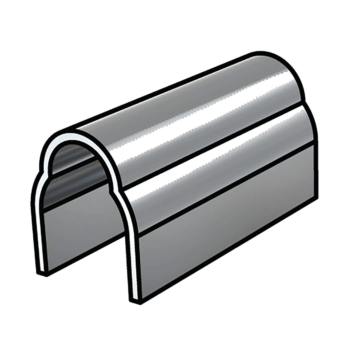 2375mm Stainless Steel Sliding Door & Window Track Cover | Durable Australian Track Accessory for DIY & Trade